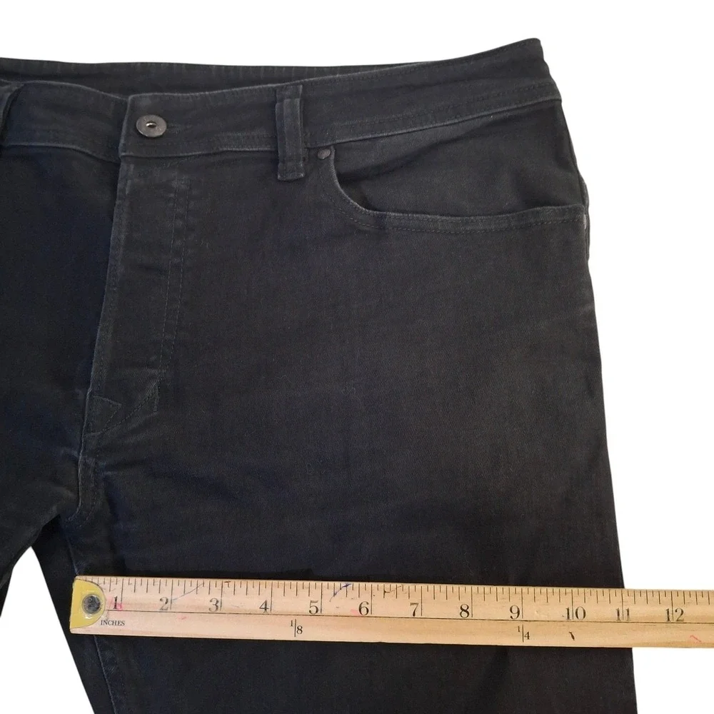 Diesel Safado Regular Slim-Straight Black Stretch Jeans Mens 38x32 Wash 0RZ39